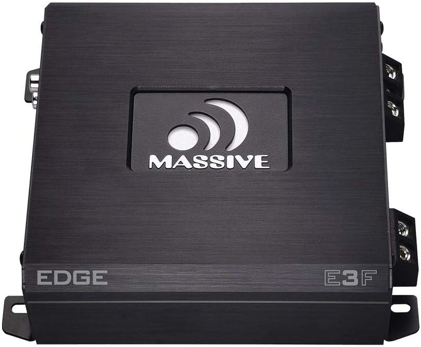 Massive Audio E3 - Car Audio 2,800 Watt Nano Edge Series, Monoblock Car Amplifier, Bass Boost, 1 Ohm Stable