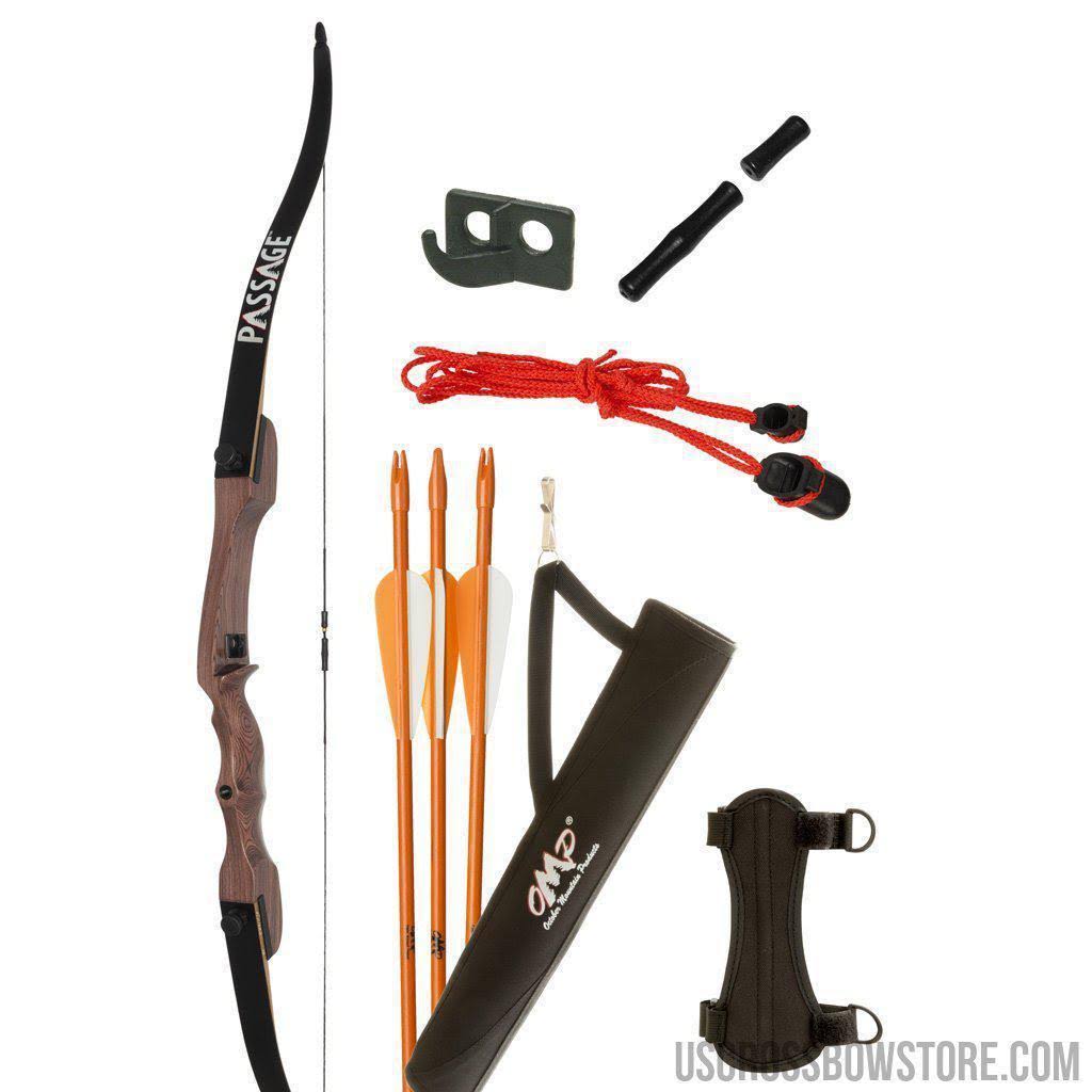 October Mountain 20-lb. 54x22 Passage Recurve Bow Package RH