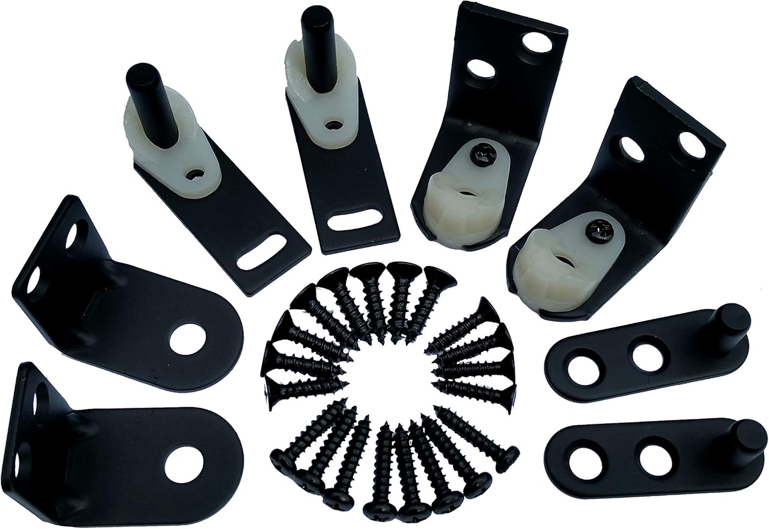 Cafe Door Hinges by Cafe Doors Emporium | Double Acting Premium Black Cafe Door Gravity Hinge Heavy Duty Hardware Set - for Saloon Bar Pub Western Swinging Doors Pack of 2