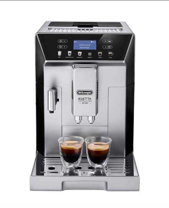 Delonghi ECAM46860S Eletta Evo Fully Automatic Espresso Cappuccino Coffee Maker with One Touch LatteCrema System