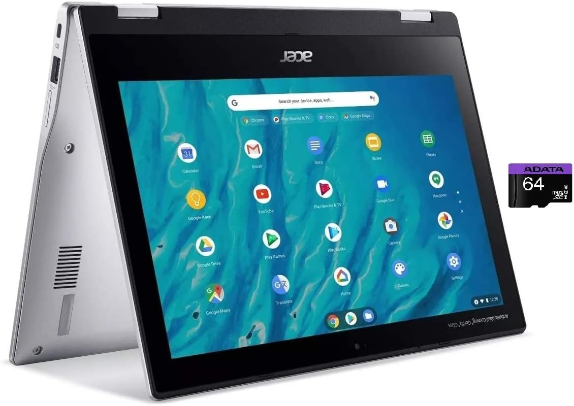 Acer Chromebook Spin 311 Convertible 2-in-1 Laptop, MediaTek MT8183C Octa-Core Processor, 11.6in HD Touch, 4GB LPDDR4, 32GB eMMC, Gigabit, WiFi 5, Bluetooth, Google Chrome