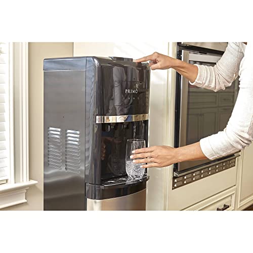 Primo Bottom Loading Water Cooler - 3 Temperature Settings, Hot, Cold, Cool - Water Dispenser w/Child-Resistant Safety Feature Supports 3 or 5 Gallon Water Jugs