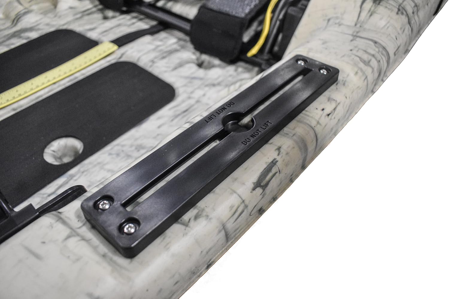 Sun Dolphin Boss 10 SS Fishing Kayak - Sit On Top Fishing Kayak - One Person Angler Kayak - 3 Fishing Rod Holders - Fishing Gear Tracks - Includes Paddle - 10 ft - Gray Swirl