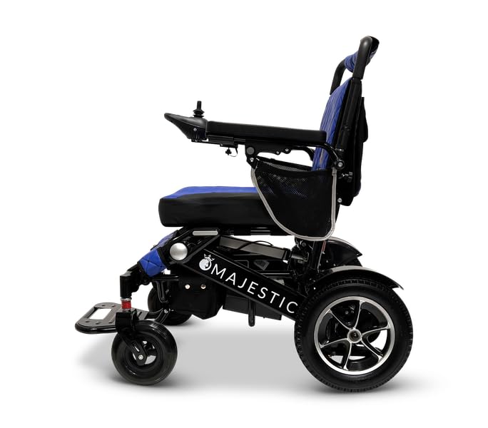 Majestic IQ-7000 Lightweight Foldable Electric Wheelchair for Adults - Portable, Motorized Mobility Chair for Seniors - Compact, Durable, and Powerful Travel Wheelchair, 17 Miles Long Travel Range