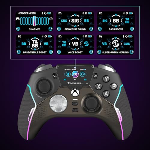 Turtle Beach Stealth Ultra High-Performance Wireless Gaming Controller Licensed for Xbox Series X|S, Xbox One, Windows PC, Android - LED Dashboard, Dock, RGB Lighting, 30-Hr Battery, Bluetooth, Black