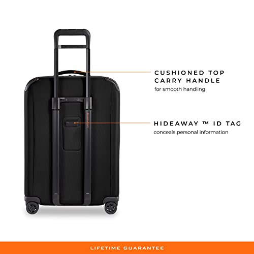 Briggs & Riley Domestic 22" Carry On Expandable Spinner - Luggage for Travel, Suitcases with Wheels, Softside Rolling Bag for Men & Women, Self-Repairing Zipper - ZDX Collection, Hunter