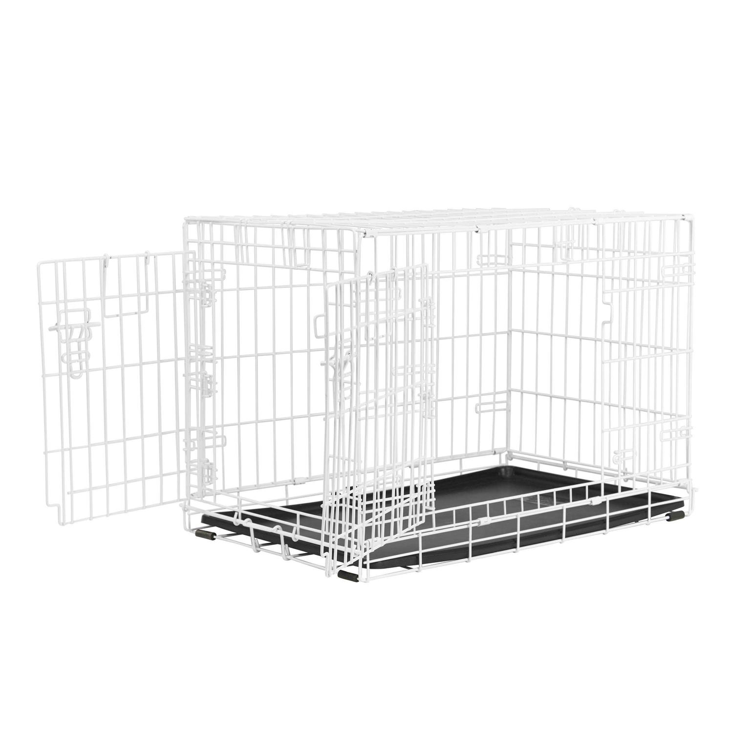 EveryYay White 2-Door Dog Crate H - Pet Supplies online store