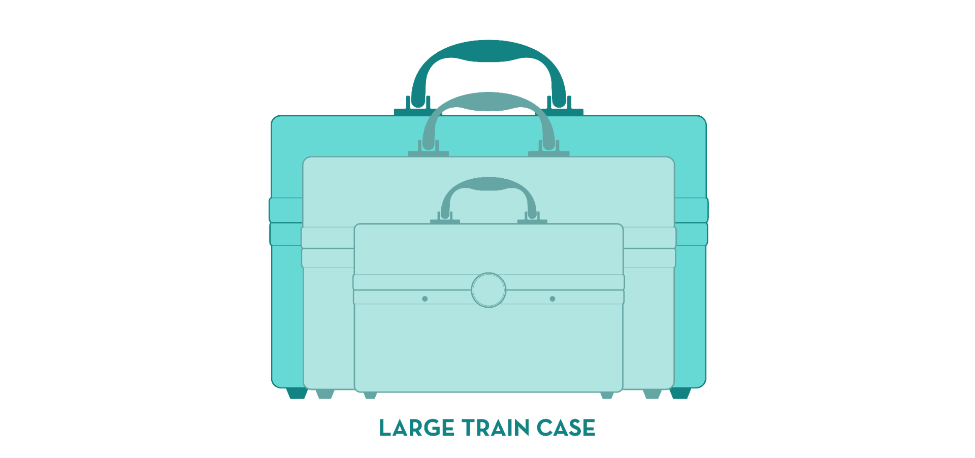 Caboodles Neat Freak Train Case - Black
