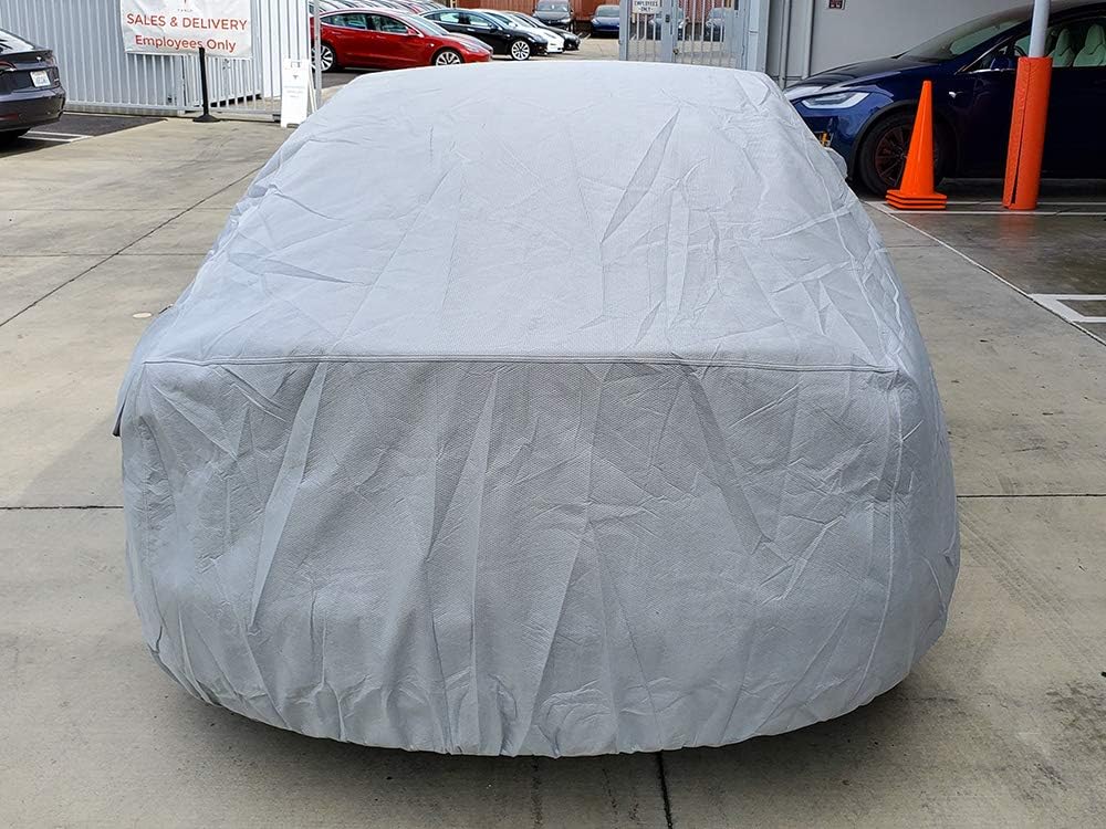 CarsCover Custom Fit Tesla Model 3 Car Cover Heavy Duty All Weatherproof Ultrashield Covers