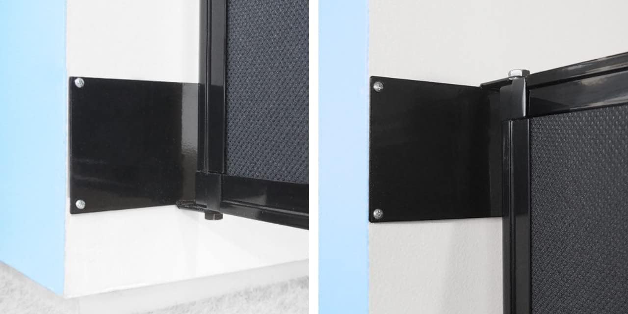 Wall-Mounted Sliding StraightWall Room Divider | Adjustable Widths | Locking Wheels | Room Separator | Up to 19'9" Wide x 6'10" Tall Sand Fabric Panels