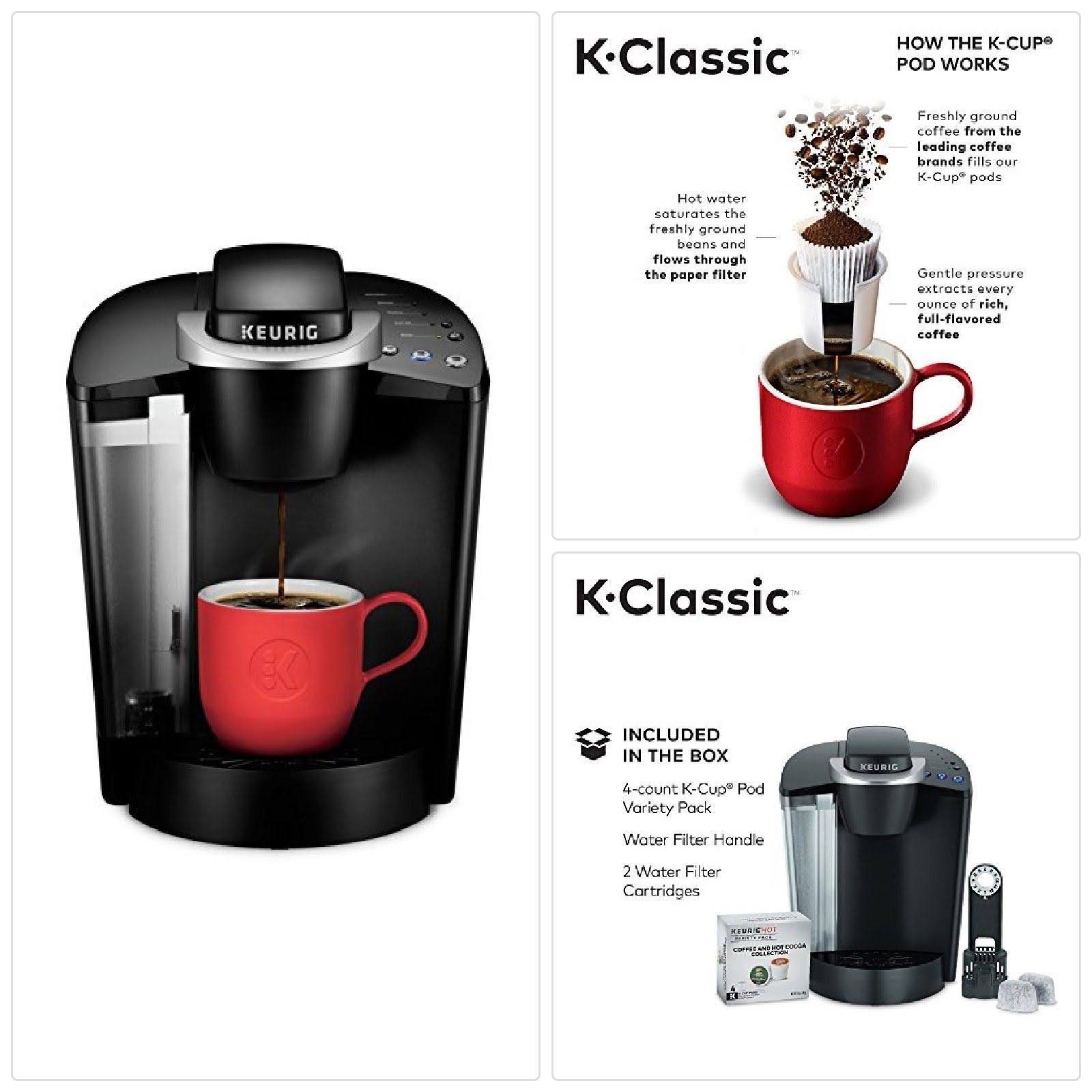 Keurig K55/K-Classic Coffee Maker,K-Cup Pod, Single Serve,Programmable