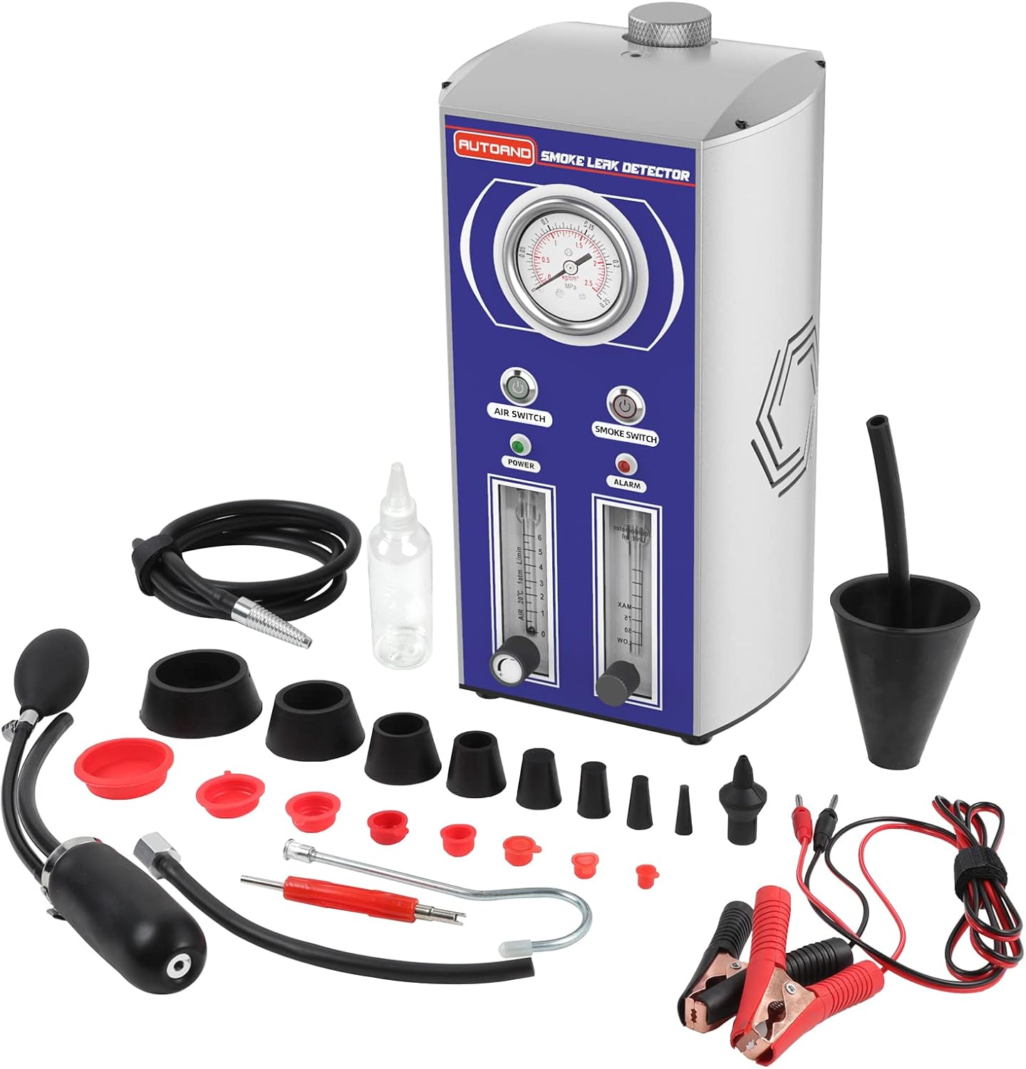 AUTOAND EVAP Smoke Machine Leak Detector, 2 Modes Automotive Fuel Pipe System Leakage Diagnostic Tester for 12V Motorcycle/Cars/SUVs/Boat (Newest)
