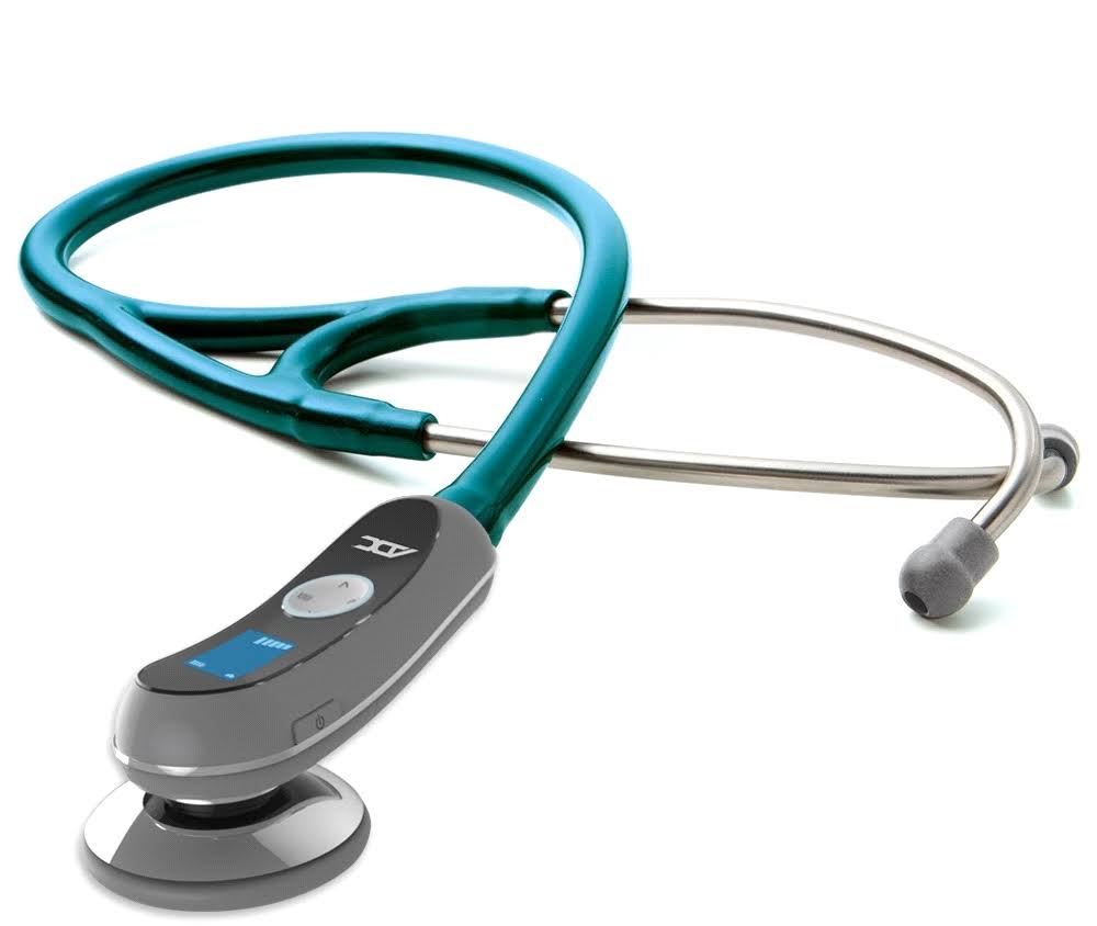ADC Adscope Model 658 Electronic Digital Stethoscope Metallic Caribbean