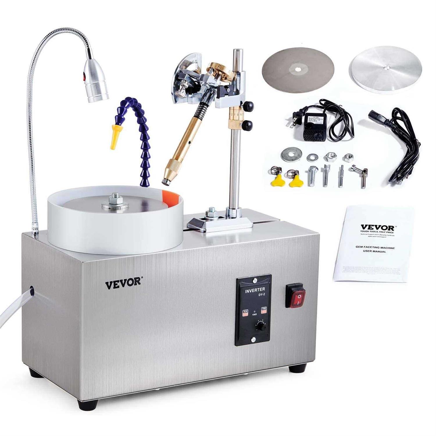 VEVOR Gem Faceting Machine 0-2980RPM Adjustable Rotating Speed 180W Jade Grinding Polishing Machine - Shop Hardware Tools Online Store