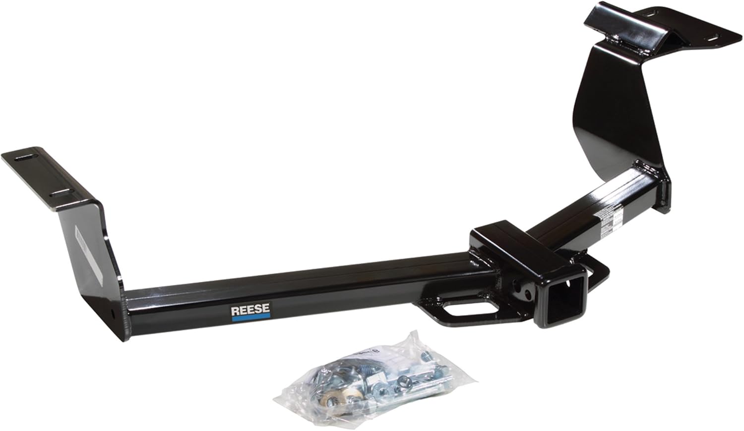 Reese Towpower 44643 Class III Custom-Fit Hitch with 2" Square Receiver opening, includes Hitch Plug Cover , Black