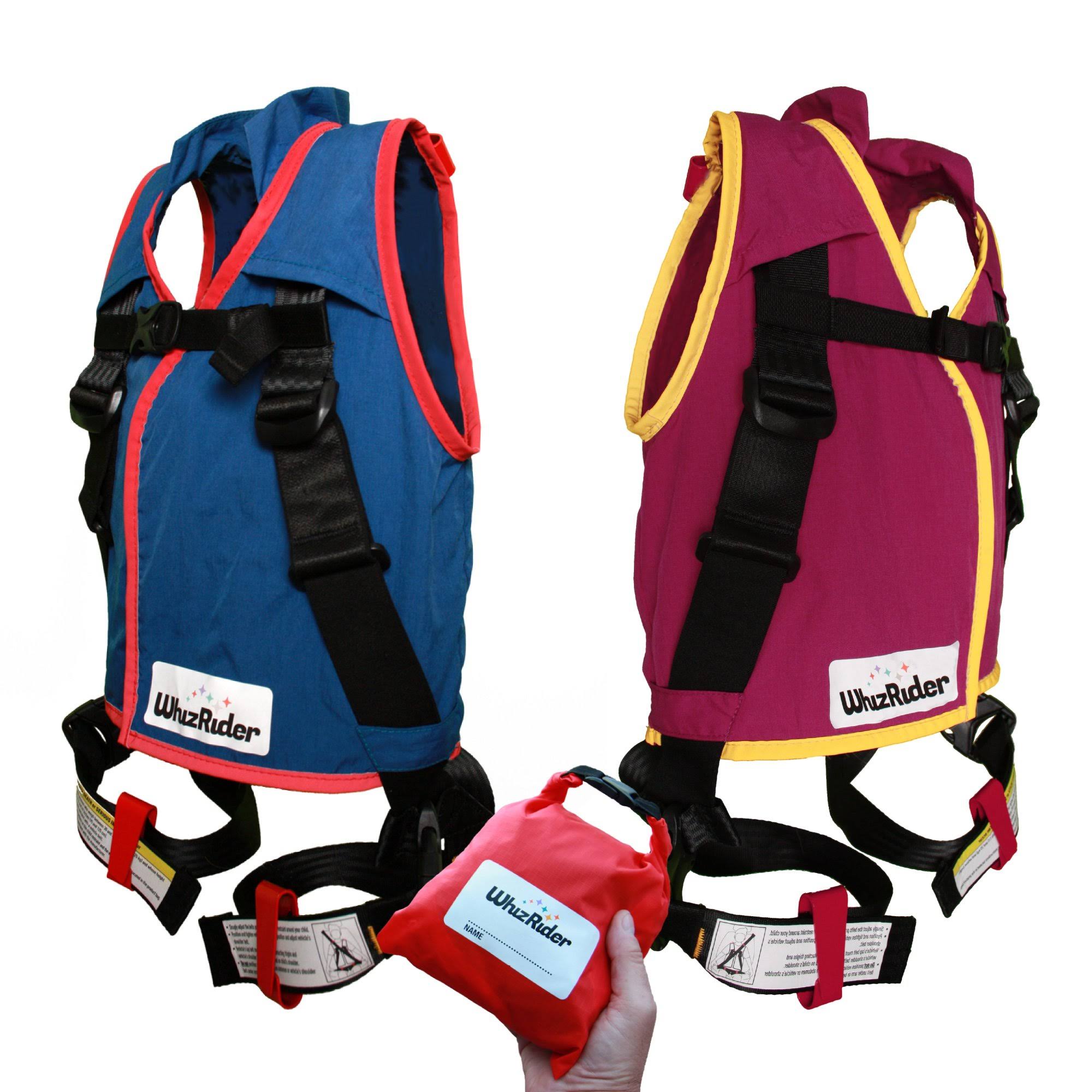 Whizrider Small Portable Car Seat in Blue/Red