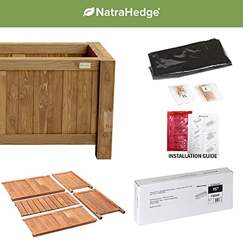 15" Hampton Classic Wooden Planter Box Indoor and Outdoor Use for patio garden (44" x 15" x 15")