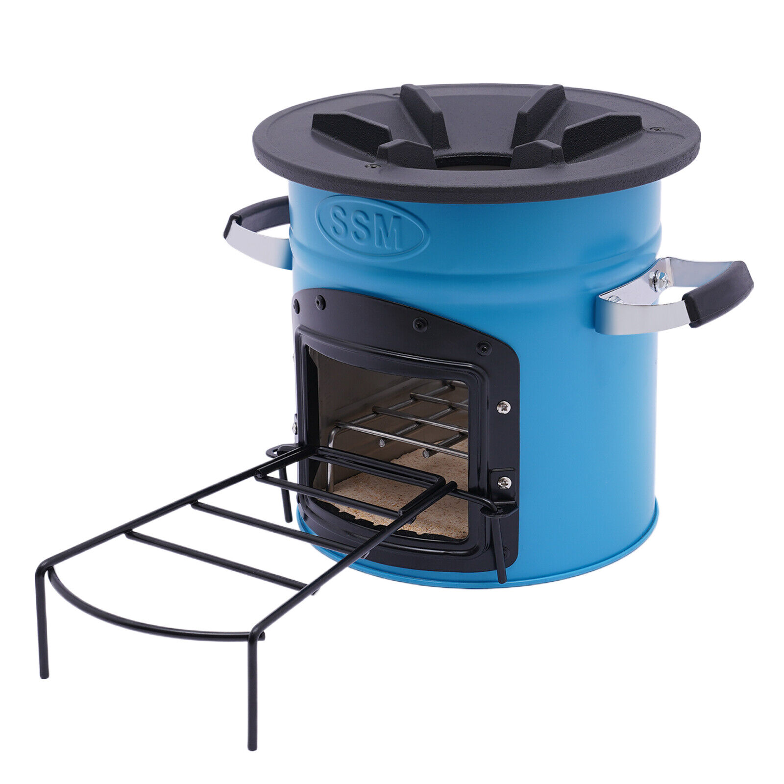 Outdoor Portable Camping Rocket Stove Camping Wood Stove Picnic Cook Tent Stove