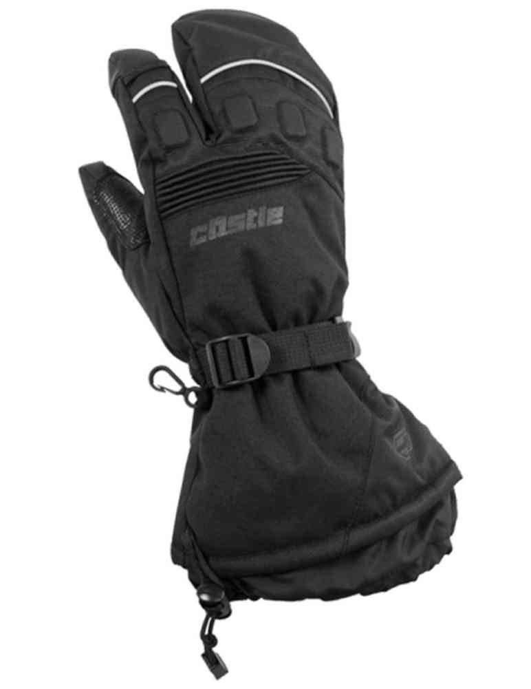 Castle x Platform 3-Finger Snowmobile Mitts Black 2XS