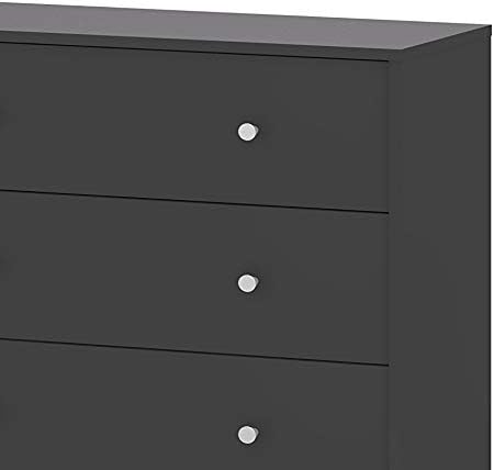 Portland 5 Drawer Chest, Grey