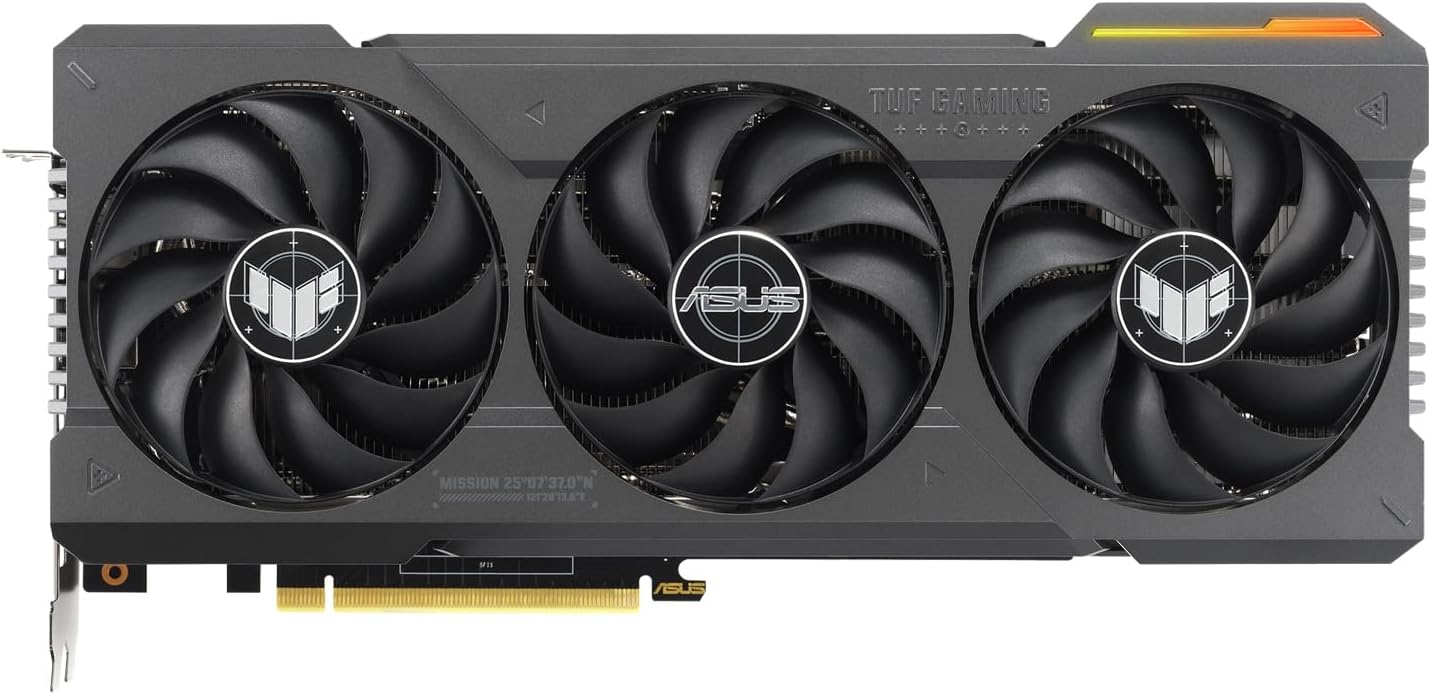 ASUS TUF Gaming GeForce RTX 4070 Ti Super 16GB GDDR6X OC Edition Gaming Graphics Card (NVIDIA GeForce RTX4070Ti DLSS 3, PCIe 4.0, 2X HDMI 2.1a, 3X DisplayPort 1.4a, TUF-RTX4070TIS-O16G-GAMING, Black)