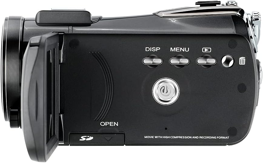 Ordro AC5 4K Camcorder Optical Zoom Ultra HD Video Camera Vlogging Camera for YouTube,12x Optical Zoom 3.1 IPS Touchscreen 1080P 60FPS WiFi Vlog Recorder