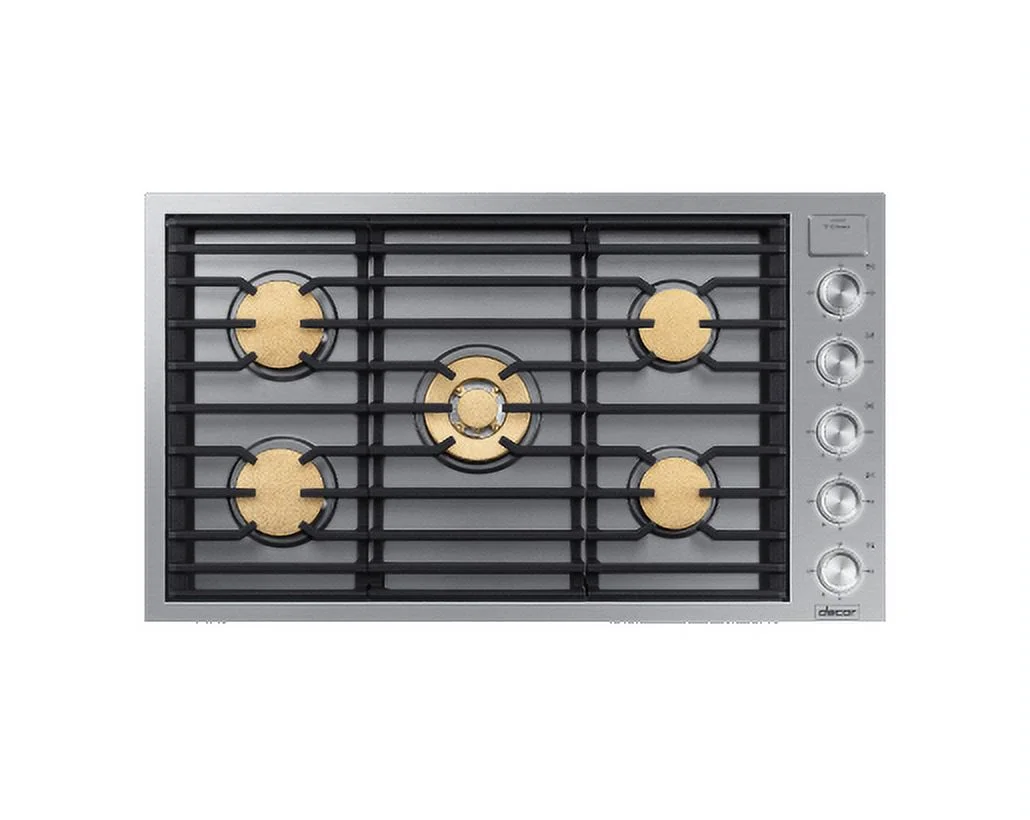 Dacor Dtg36m955f Contemporary 36" Wide Built-In Natural Gas Cooktop - Stainless Steel