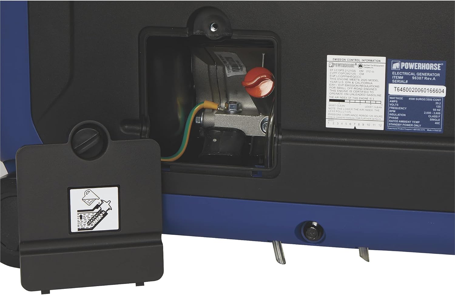 Powerhorse Inverter Generator - 4500 Surge Watts, 3500 Rated Watts, Electric Start, EPA and CARB Compliant, Model# LC4500i Pack of 2