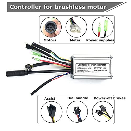 48V 1000W 1500W Electric Bicycle Conversion Kit, Rear Wheel Electric Bike Motor Conversion Kit, Smart Motor Controller, Twist Throttle, Dual Mode Controller E-Bike Cycling Hub,48V1500W-20inch