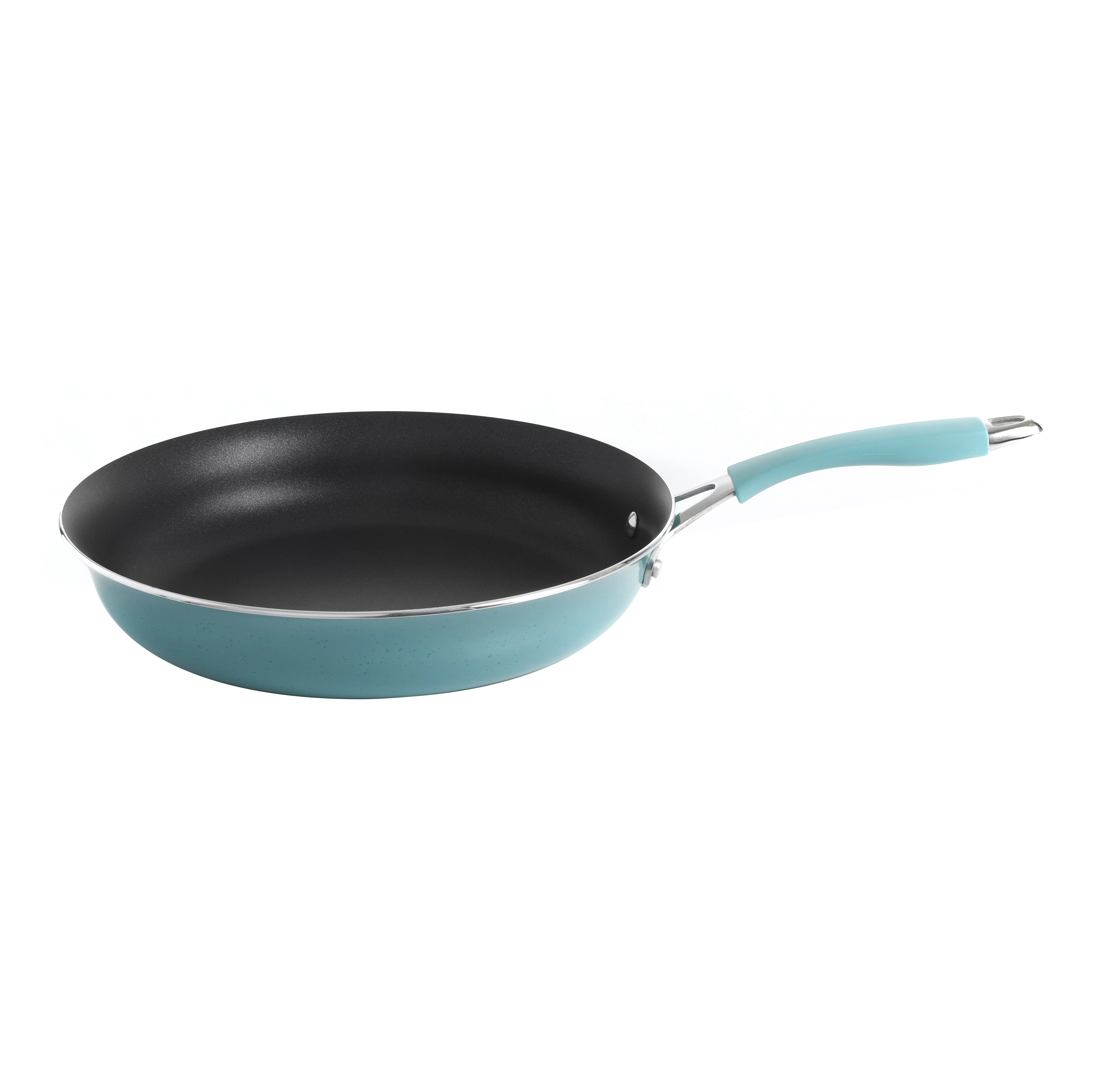 The Pioneer Woman Frontier Speckle 24-Piece Aluminum Cookware Combo Set, Turquoise