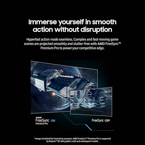 SAMSUNG 49" Odyssey G9 (G95C) Series DQHD 1000R Curved Gaming Monitor, 240Hz, 1ms(GtG), DisplayHDR 1000, AMD FreeSync Premium Pro, Eye Saver Mode, Auto Source Switch+, LS49CG950ENXZA, 2024
