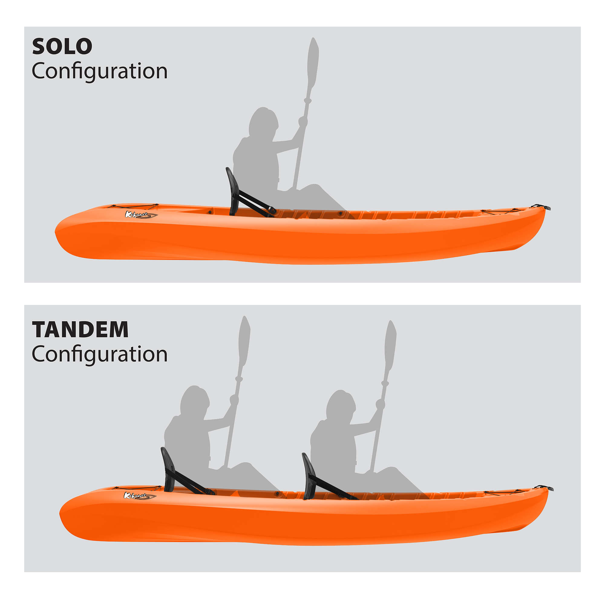 Lifetime Kokanee 10.5 ft Tandem Kayak, Orange (91044)