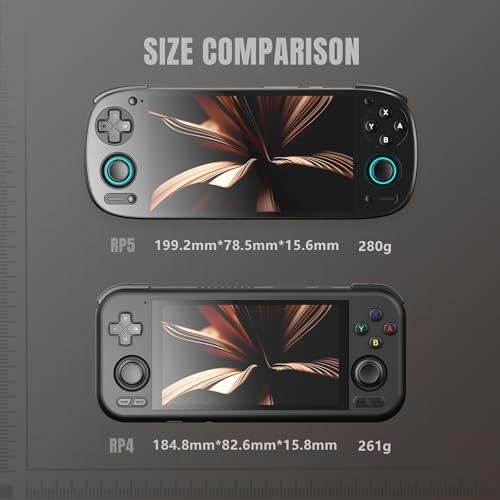Retroid Pocket 5 Retro Handheld Game Console, 8+128G, 5.5-inch Touchscreen 1080p Portable Android Gaming Handheld with Adreno 650 GPU & WiFi 6/BT5.1, Snapdragon 865 Processor, Android 13 (Black)