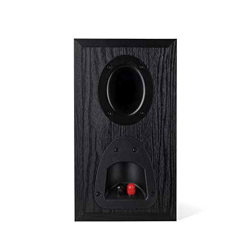 Klipsch B-200-BLACK Synergy Black Label Bookshelf Speakers with a C-200-BLACK Center Channel Speaker and a SUB-120-BLACK Subwoofer Speaker (2020)