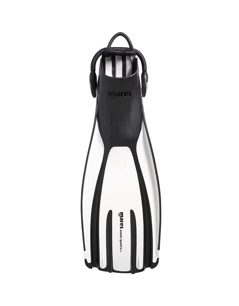 Mares Avanti Quattro-Plus Open Heel Fins, Black, Regular