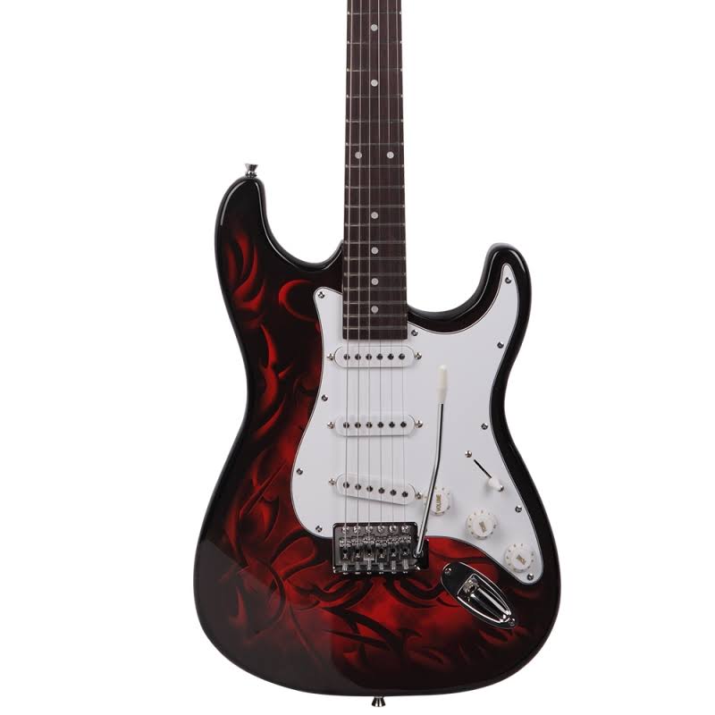 Glarry Gst-e Rosewood Fingerboard Electric Guitar Red