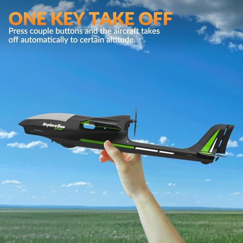 VOLANTEXRC RC Plane, 4CH Remote Control Glider Airplane RTF with 6-Axis Gyro, 3 Modes & Aerobatics Easy to Fly, 2.4GHz Radio Controlled Aircraft for Beginners, Boys & Adults, Ranger600 Stunt, Black