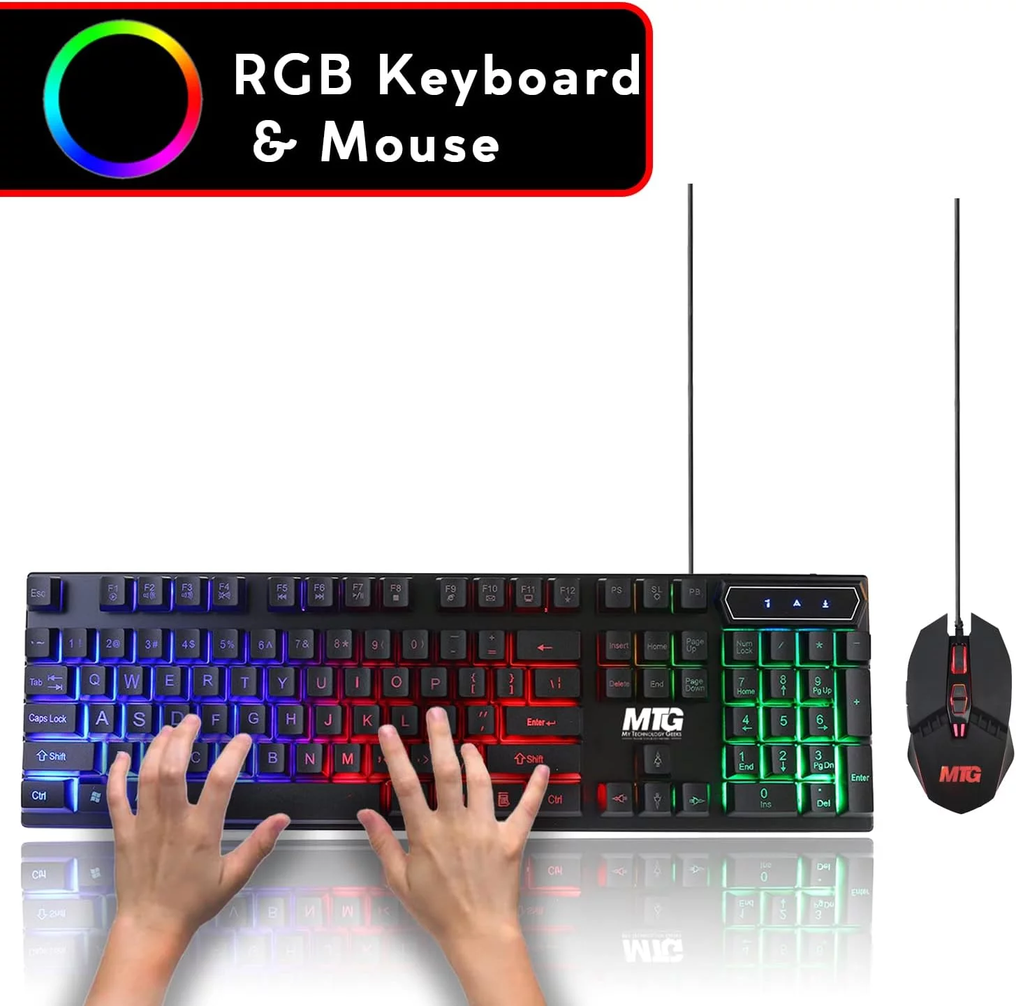Restored Gaming PC Desktop Intel core i7, TechMagnet Horizon+ with GT-730 4GB DDR5, 16GB RAM, 256GB SSD, HDMI, DVI, VGA, RGB Keyboard, Mouse, Wi-Fi, Win 10 Pro (Refurbished)