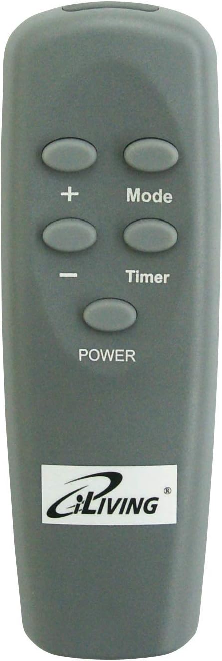 iLIVING ILG-918W Indoor Electric Space Infrared Heater, One, Dark Walnut