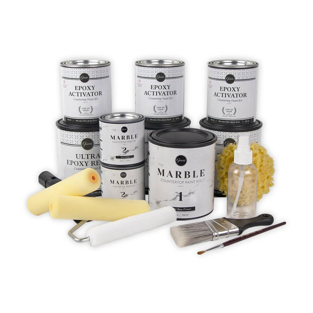 Giani Marble Countertop Paint Kit, White