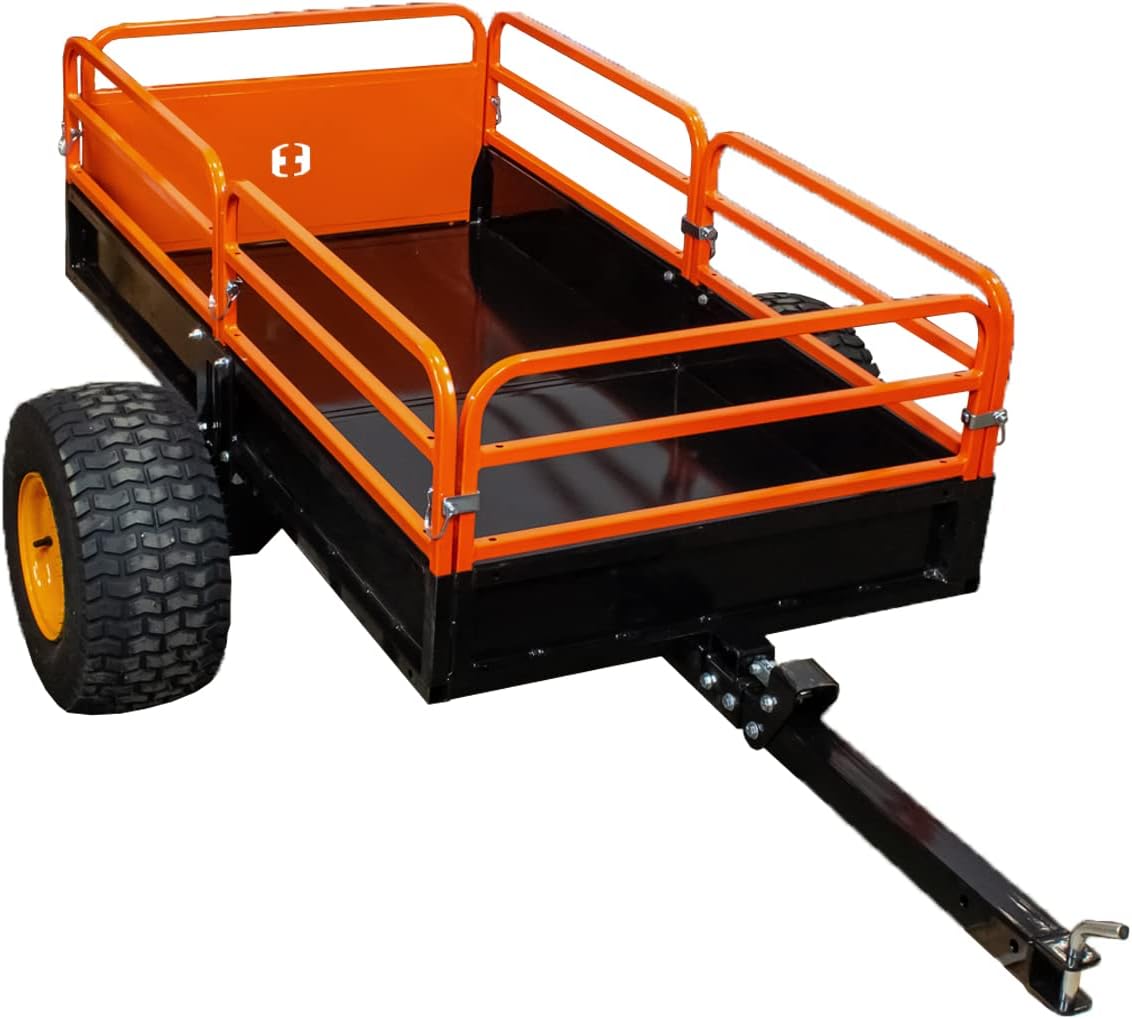 MotoAlliance Impact ATV/UTV Heavy Duty Utility Cart Cargo Trailer 1000lb Capacity; 12 cu. ft.