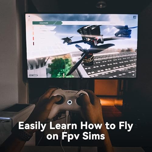 BETAFPV Cetus FPV RTF Drone Kit for Brushed Racing Drone, with LiteRadio 2 SE Transmitter VR02 FPV Goggles, Fly FPV Drone Kit for Beginners to Fly Faster Further