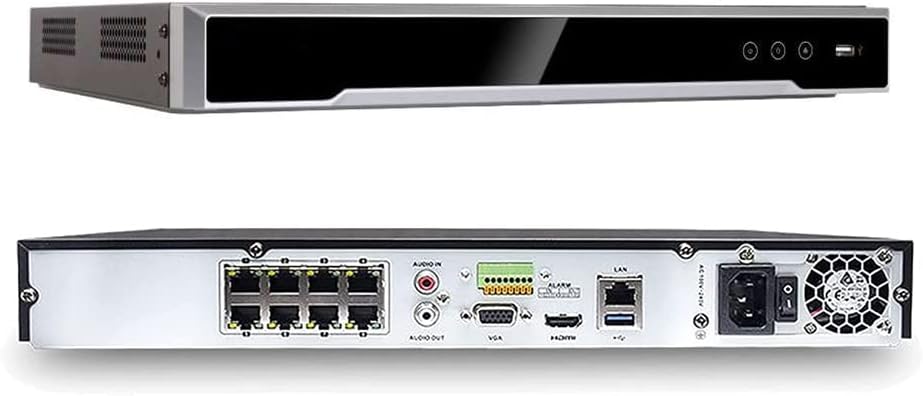 DS-7608NI-K2/8P 8CH 4K 8-Channel POE NVR Network Video Recorder Compatible with HIK IP Camera(No HDD)
