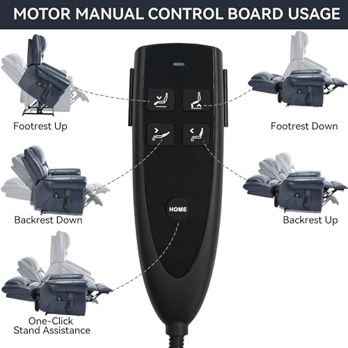 Dual Motor Power Lift Chair, Lay Flat Recliner Chair, Electric Recliner with Massage and Heat for Elderly, Remote Control, Infinite Position, Standing Assistance, USB Ports, Faux Leather, Brown