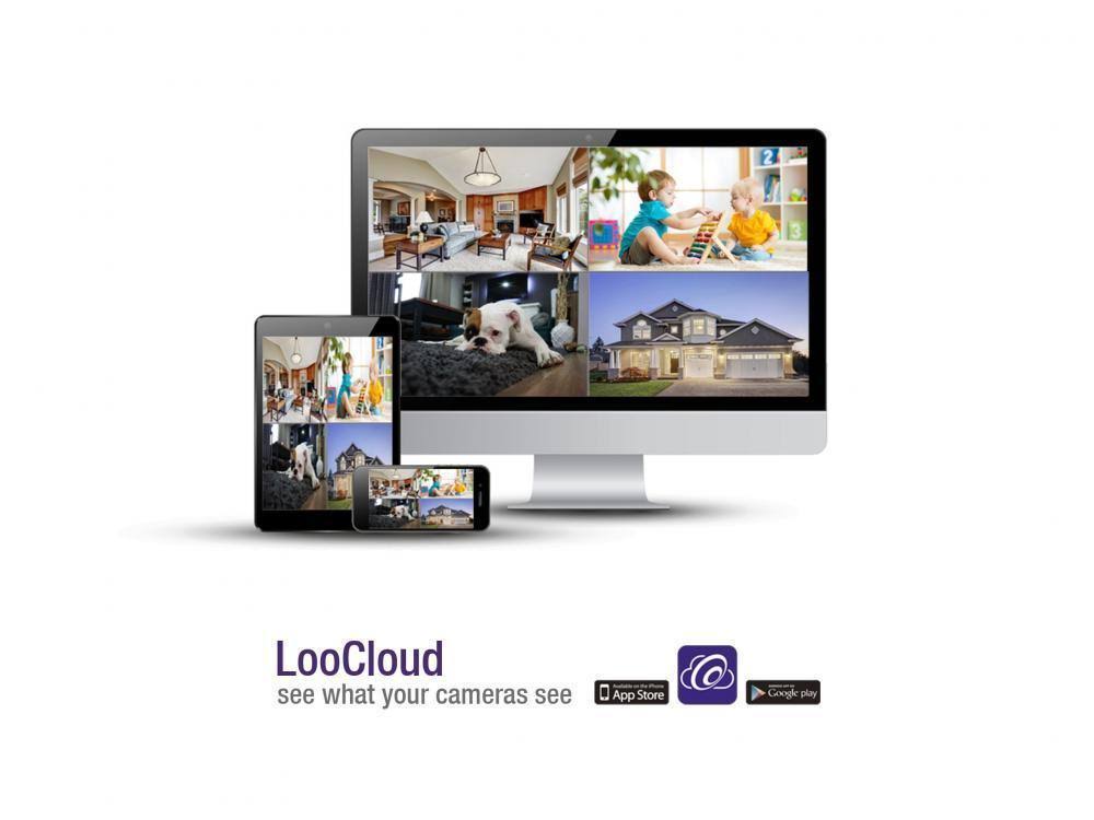 Loocam 1080p 8 CH HD-TVI Video Security Camera System DVR Surveillance Kit