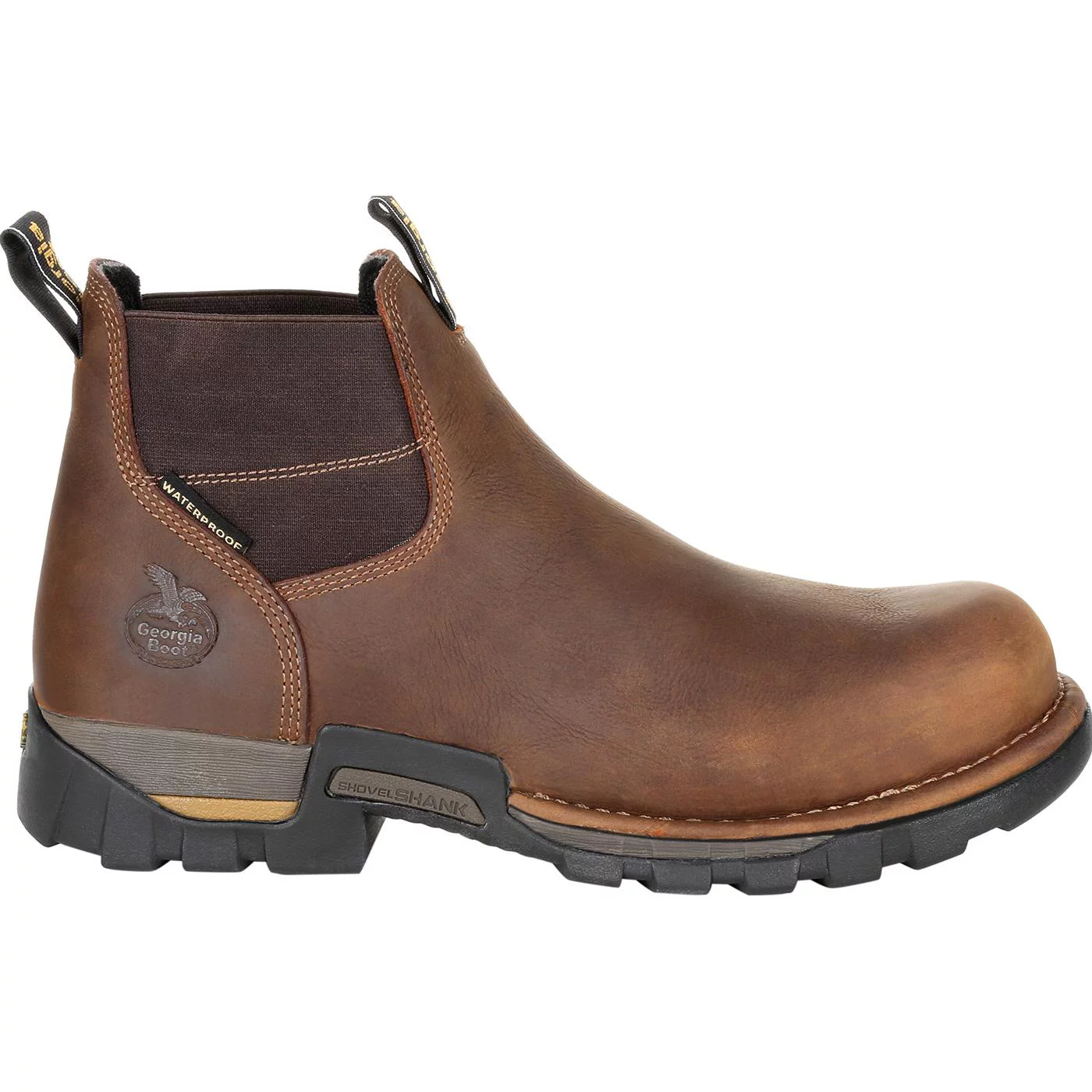Georgia Boot Eagle One Steel Toe Waterproof Chelsea Work Boot Size 12(W)
