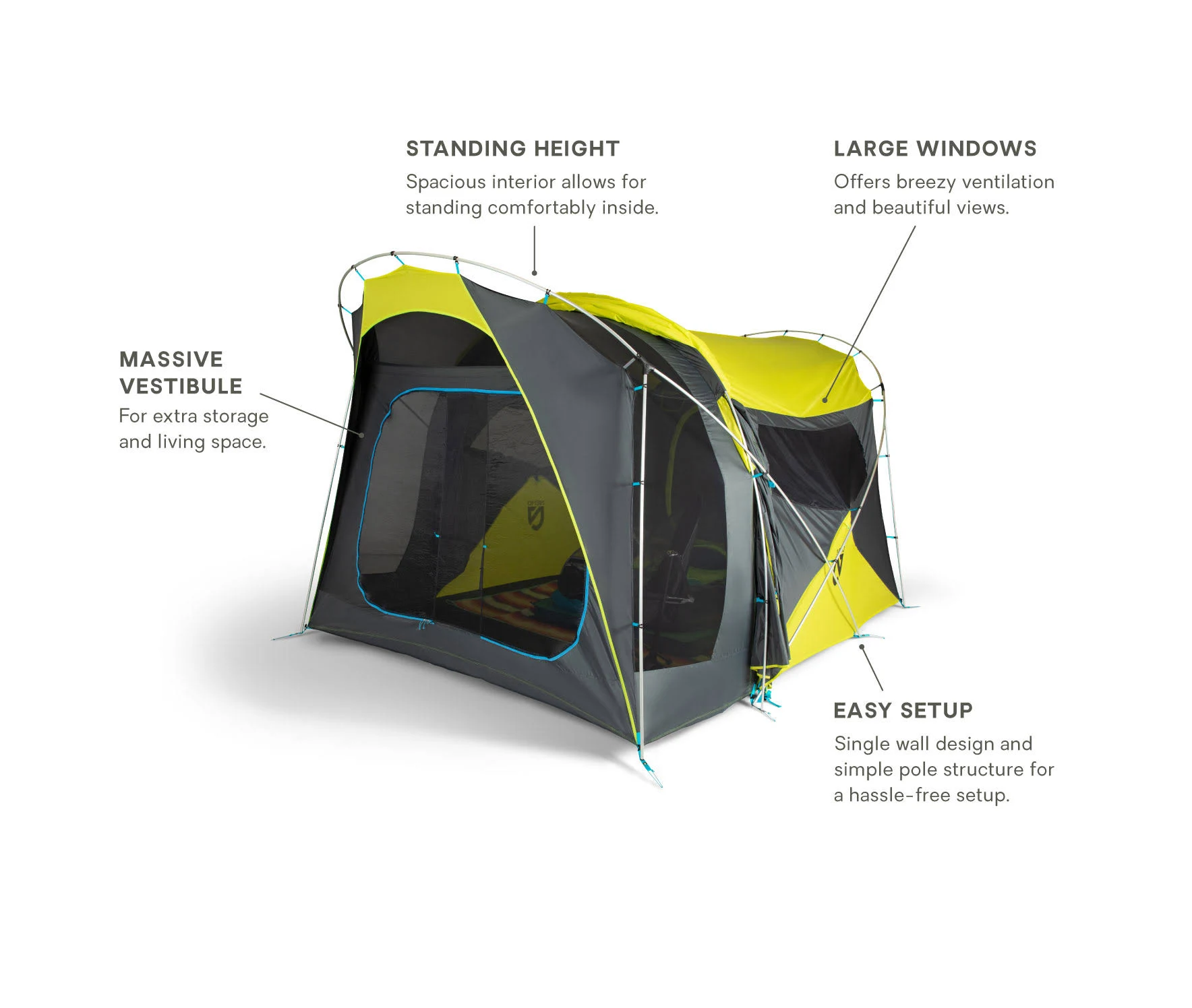 Nemo Wagontop 6P, 6-Person Camping Tent