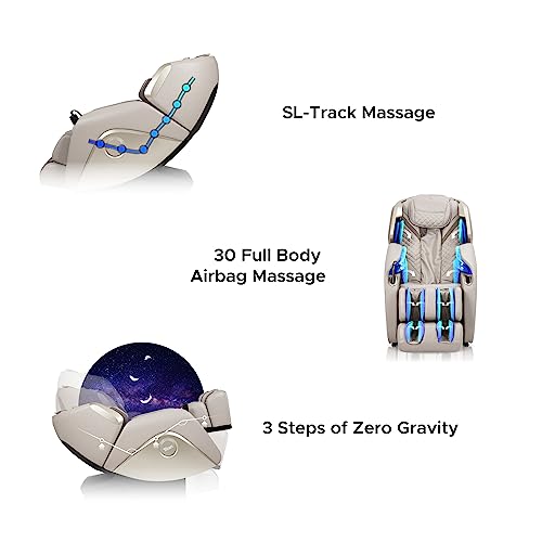 Titan Osaki 3D Elite | Brown | Full Body Massage Chair | Zero Gravity Function | Multiple Massage Techniques| Intelligent Voice Control | Specialized Foot & Calf Roller | Voice Recognition