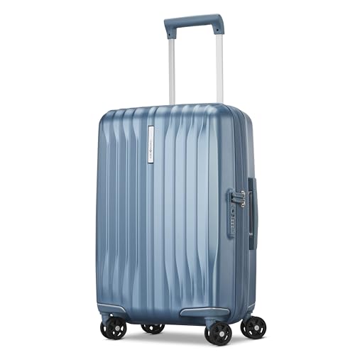 Samsonite UpLIFT 19" Lightweight Hardside Carry-On Luggage with Spinner Wheels - Expandable - Airline-Approved, Polycarbonate Hard Suitcase for Ultra Lightweight Travel - Silver Shimmer