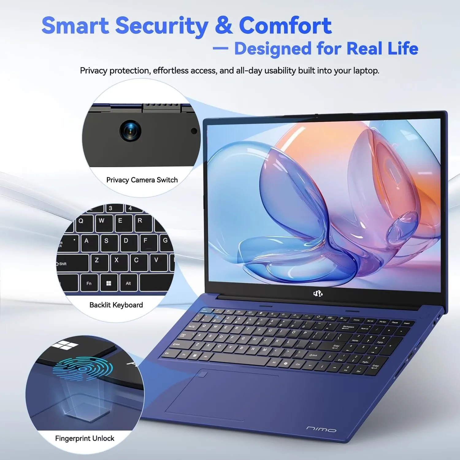 17.3" Gaming-Laptop, AMD Ryzen 7 7735HS (8C/16T, Beats i7-12650H) 16GB DDR5 RAM 1TB SSD Computer with Radeon 680M, 100W Type-C, WiFi-6E, 75Wh Battery, Fingerprint, Backlit Keyboard for Business